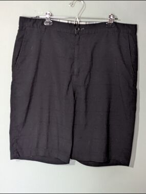 Ripzone Men's Black Flat Front Casual Shorts
